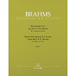 Sonatensatz/Scherzo Movement in C Minor from the F.A.E. Sonata for violin and piano (urtext); Johnannes Brahms (Barenreiter)