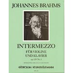 Intermezzo No. 3, Op. 119, for violin and piano; Johannes Brahms (Kunzelmann)