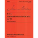 Sonata in A Major, for violin and piano, Op. 100; Johannes Brahms (Wiener Urtext Edition)