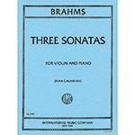 Three Sonatas, Op. 78, 100, 108, for violin and piano (Galamian); Johannes Brahms (International)