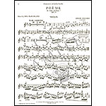 Poeme, Op.25 for violin and piano; Ernest Chausson