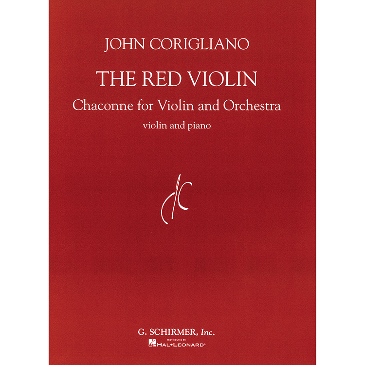 The Red Violin Chaconne, for violin and piano; John Corigliano
