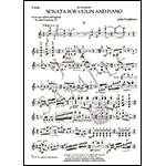 Sonata for Violin and Piano; John Corigliano