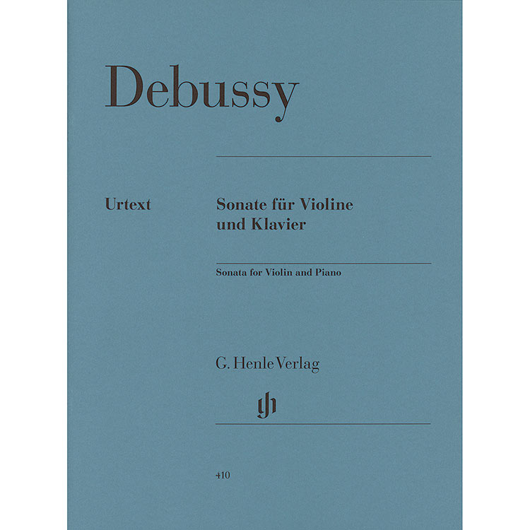 Sonata for violin and piano; Claude Debussy (Henle)