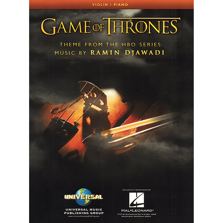 Game of Thrones theme, for violin and piano; Ramin Djawadi (Hal Leonard)