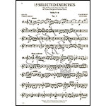 15 Selected Exercises from 30 Progressive Exercises, Op.38 for violin (with 2nd violin accompaniment); Jakob Dont