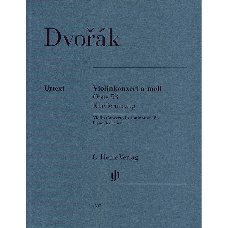 Concerto in A Minor, Op. 53, for violin and piano (urtext); Antonin Dvorak (Henle)