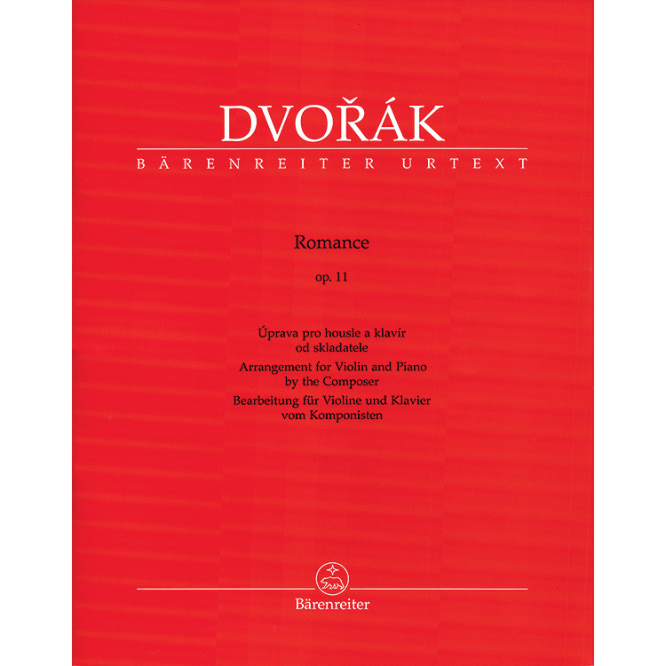 Romance for violin and piano, Op. 11 (urtext); Antonin Dvorak (Barenreiter)