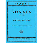 Sonata in A Major, for violin and piano; Cesar Franck