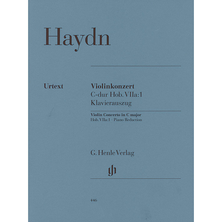 Concerto No.1 in C Major, Hob.VIIa: 1 for violin and piano (urtext); Joseph Haydn