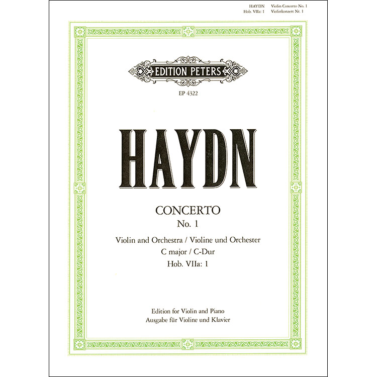Concerto No.1 in C Major, for violin and piano (Flesch); Joseph Haydn (C. F. Peters)