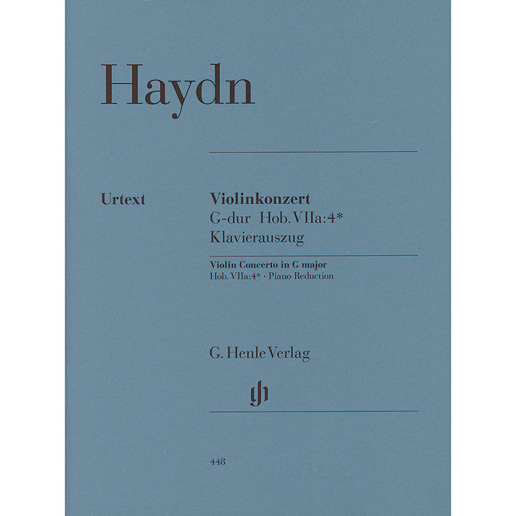 Concerto No. 4 in G Major, Hob.VII: 4, for violin and piano; Joseph Haydn