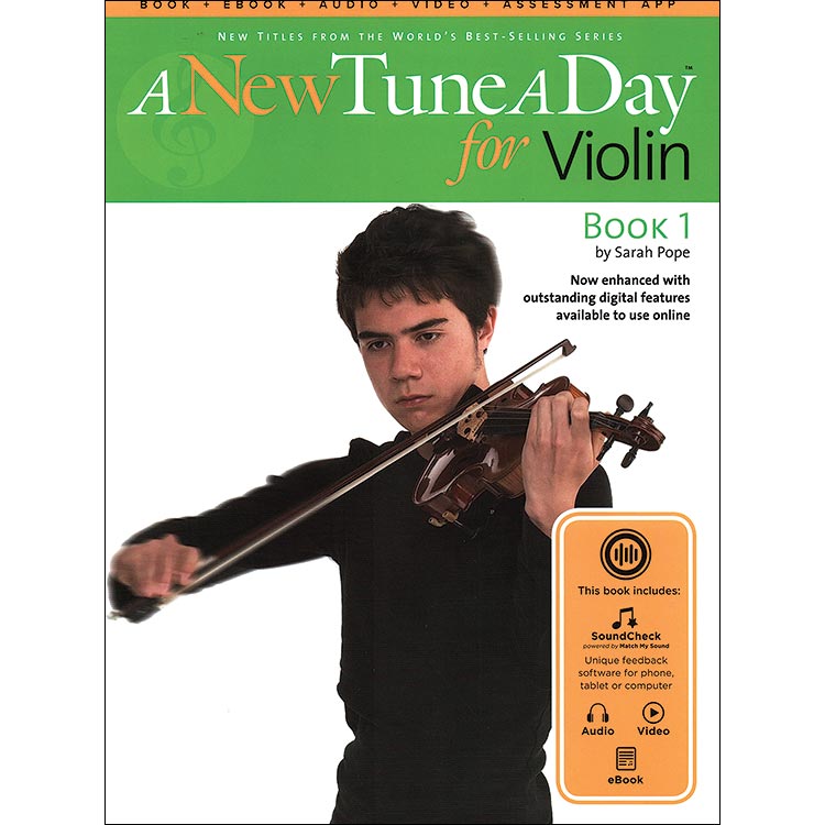 A New Tune a Day book 1 for violin with online audio access; Sarah Pope (Boston Music Company)