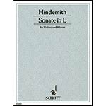 Sonata in E Major (1935), for violin and piano; Paul Hindemith (Schott)