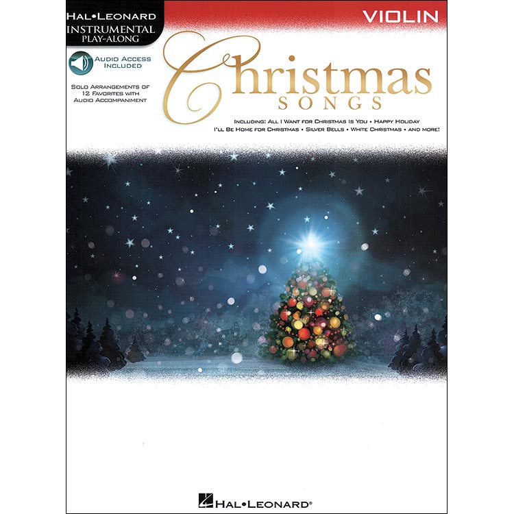 Christmas Songs for violin, with audio access (Hal Leonard)