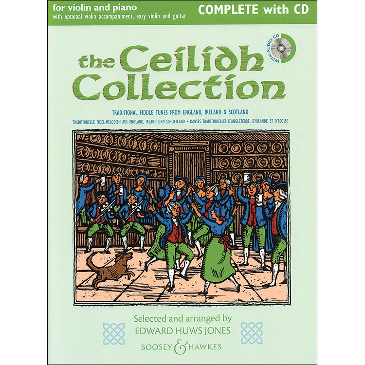 The Ceilidh Collection, for violin and piano, with optional violin accompaniment, easy violin and guitar chords, with online audio access; Edward Huws Jones