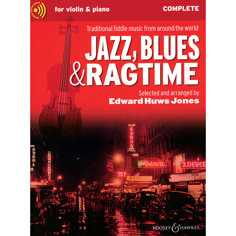 Jazz, Blues & Ragtime, for violin, with online audio; Various and Traditional, Arranged by Edward Huws Jones (Boosey & Hawkes)