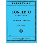 Concerto in C Major, Op.48, for violin and piano; Dmitry Kabalevsky (International)