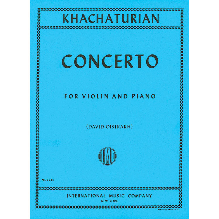 Concerto, for violin and piano; Aram Khachaturian (International)