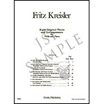 Eight Original Pieces and Arrangements, for violin and piano; Fritz Kreisler (Carl Fischer)