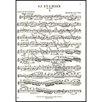 42 Studies, for Violin; Rodolphe Kreutzer