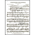 Symphonie Espagnole for violin and piano; Edouard Lalo