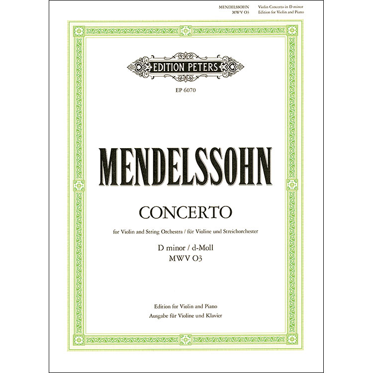 Concerto in D minor for violin and piano; Felix Mendelssohn