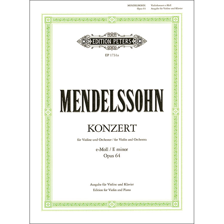 Concerto in E minor, Op.64 for violin and piano by Felix Mendelssohn