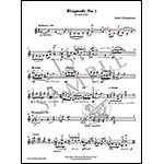 Rhapsody No. 1 for solo violin; Jessie Montgomery (NYC Music)