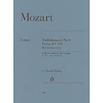 Concerto No. 4 in D Major, K.218, for violin and piano (urtext); Wolfgang Amadeus Mozart