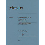 Concerto No. 5 in A Major, K.219, for violin and piano (urtext); Wolfgang Amadeus Mozart