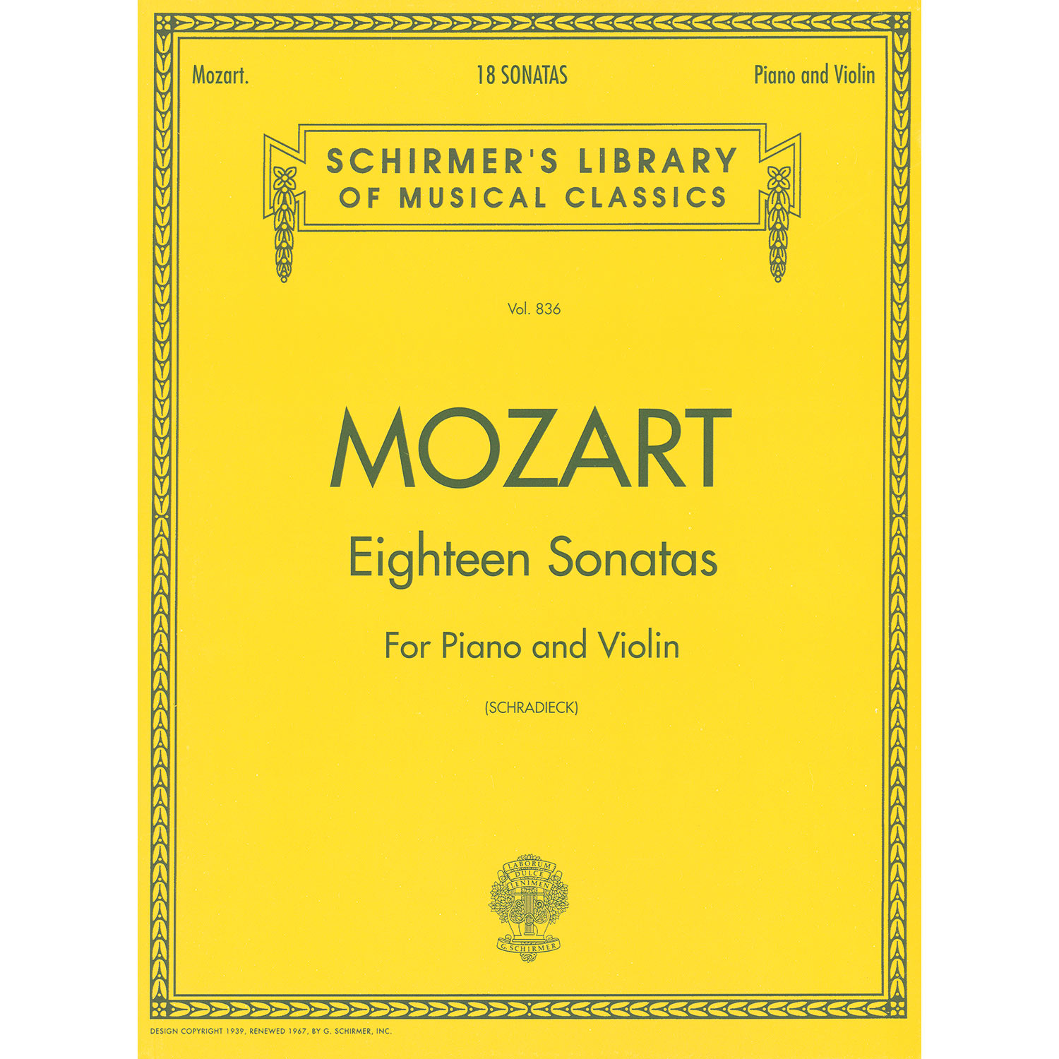 Eighteen Sonatas, for violin and piano; Wolfgang Amadeus Eighteen Sonatas, for violin and piano; Wolfgang Amadeus