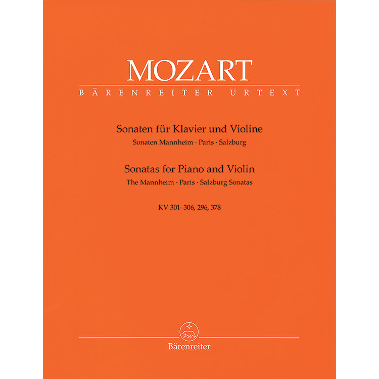 Violin Sonatas, Vol. 1 for piano and violin (urtext); Wolfgang Amadeus Mozart