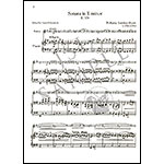 Sonata in E minor, K.304, for piano and violin; Wolfgang Amadeus Mozart