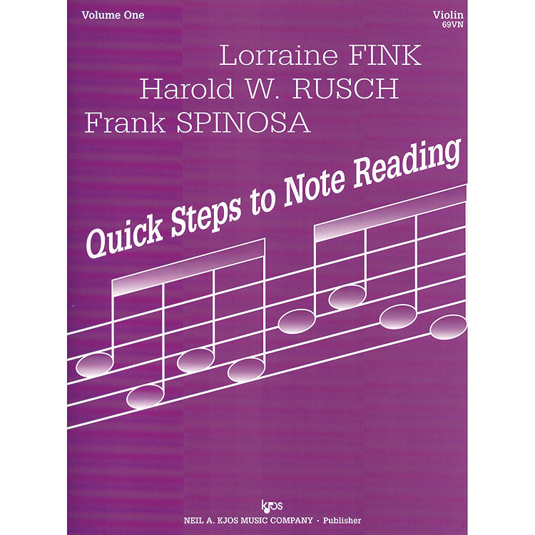 Quick Steps to Note Reading, Book 1, for violin; Muller/Rusch (Kjos)