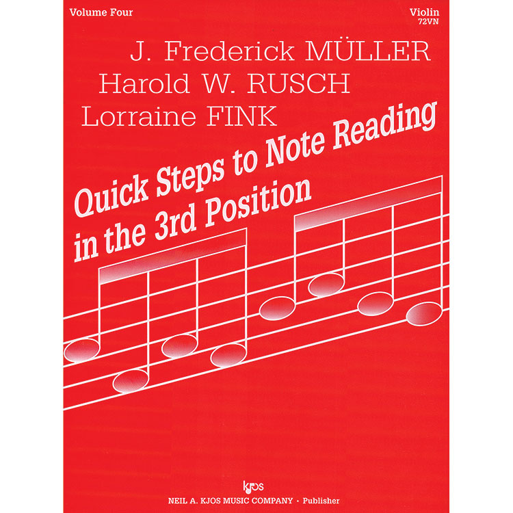 Quick Steps to Note Reading, Book 4, violin; Muller/Rusch (Kjos)