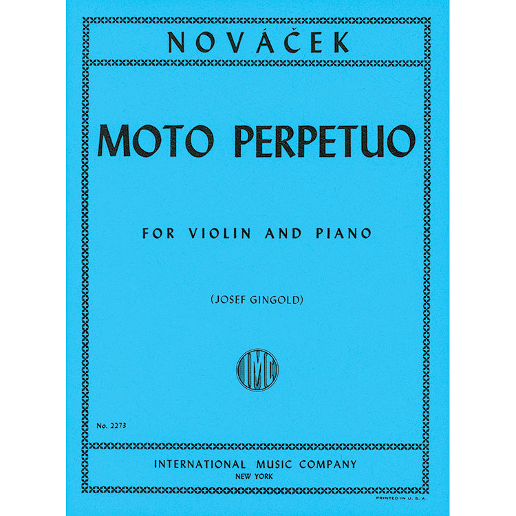 Moto Perpetuo, for violin and piano; Ottokar Novacek (International)