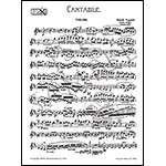 Cantabile in D Major, Op.17, for violin and piano; Niccolo Paganini
