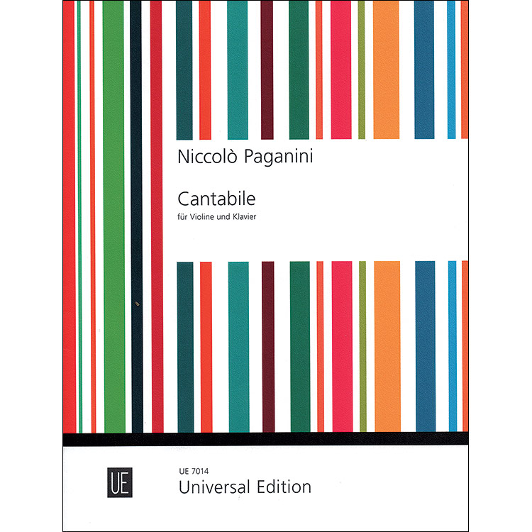 Cantabile in D Major, Op.17, for violin and piano; Niccolo Paganini