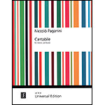 Cantabile in D Major, Op.17, for violin and piano; Niccolo Paganini