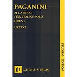 Twenty-Four Caprices for Solo Violin, study score (urtext); Nicclo Paganini (G. Henle Verlag)