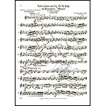 Variations on the G String on Rossini's ''Moses'', for violin and piano; Niccolo Paganini