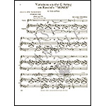 Variations on the G String on Rossini's ''Moses'', for violin and piano; Niccolo Paganini