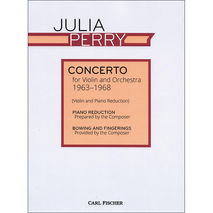 Concerto for Violin and Piano; Julia Perry (Carl Fischer)
