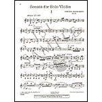 Sonata for Solo Violin; Vincent Persichetti (Elkan-Vogel)
