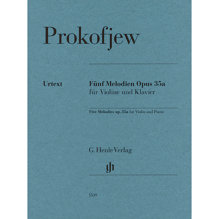 Five Melodies, Op. 35a, Violin and Piano; Sergei Prokofiev