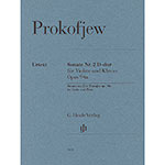 Sonata No. 2 in D Major, Op.94a for violin and piano; Sergei Prokofiev