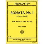 Sonata No. 1 in F Minor, Op. 80, for violin and piano (Oistrakh); Sergei Prokofiev (International)