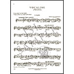 Vocalise, Op. 34, No. 14, for violin and piano (Gingold); Sergei Rachmaninoff (International)