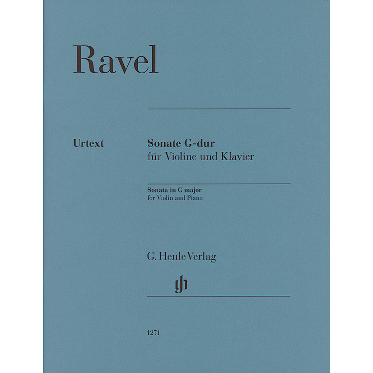 Soanta in G Major for violin and piano; Maurice Ravel